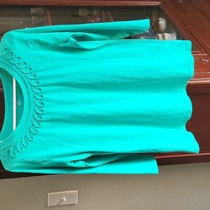 Ladies top... Kim Rogers... Mint green... Medium